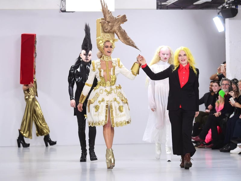 Fashion designer Pam Hogg studied textiles from 1973 to 1976. 