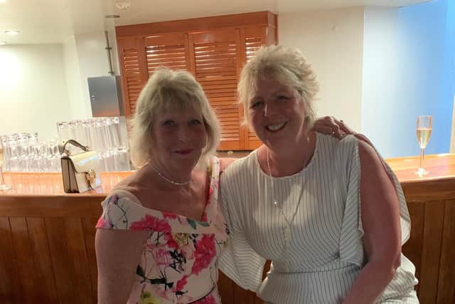 Kim (right) and her mother Norma were both at home when the burglar struck