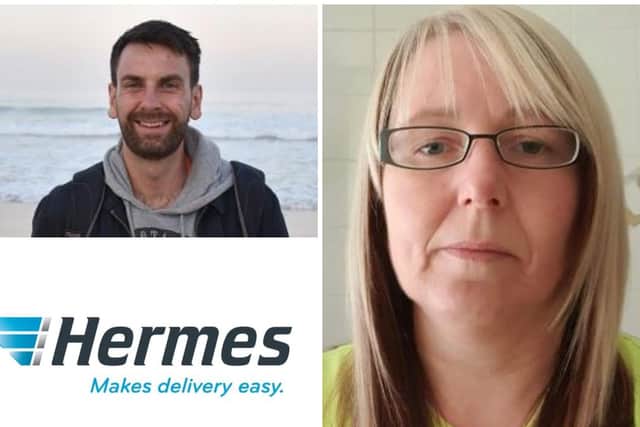 Customers of an under-fire parcel firm accused of ruining Christmas for scores of customers across Edinburgh and the Lothians claim they have been the victims of forger