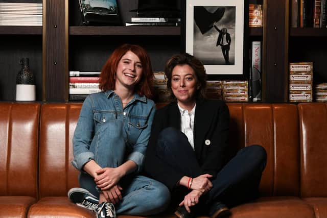 Wild Rose star Jessie Buckley and writer Nicole Taylor pictured before its Scottish premiere at the Glasgow Film Festival in 2019. Picture: John Devlin 