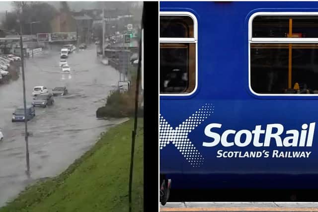 Train services across the country have been cancelled or delayed and roads closed due to heavy rainfall  picture: supplied