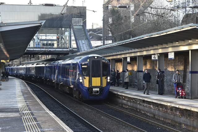The alleged incident took place at Haymarket train station in Edinburgh. Pic: Neil Hanna.