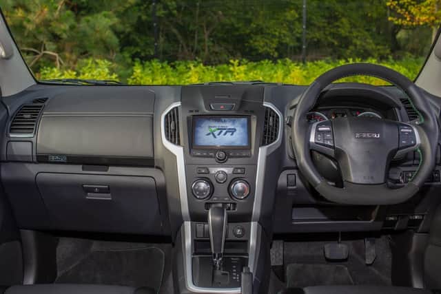 The XTR's interior is robust but uninspiring