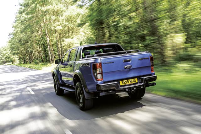 The Raptor has a smaller payload capacity than its Ranger cousin
