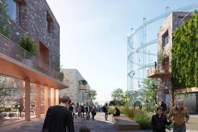 Granton's historic gasometer would become a 10.5 million 'cultural anchor' for the area under the city council's vision.