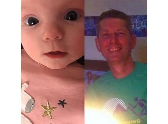 Four-month-old Callie will be joining her mother Lynn in the Kelpies Supernova challenge 2020 in memory of Jim  picture: supplied