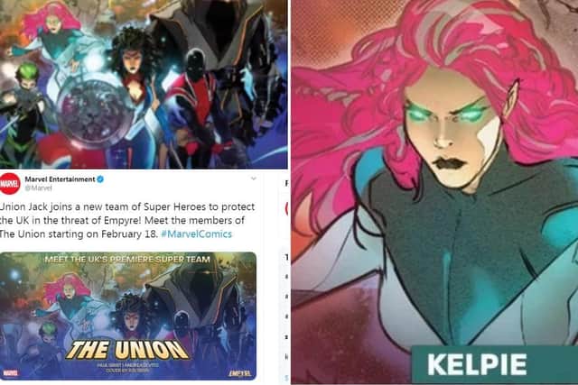 The team comprising of five members, each representing a different part of the UK, will beled by Union Jack aka Joseph Chapman, an existing Marvel comic superhero from England  picture: Marvel